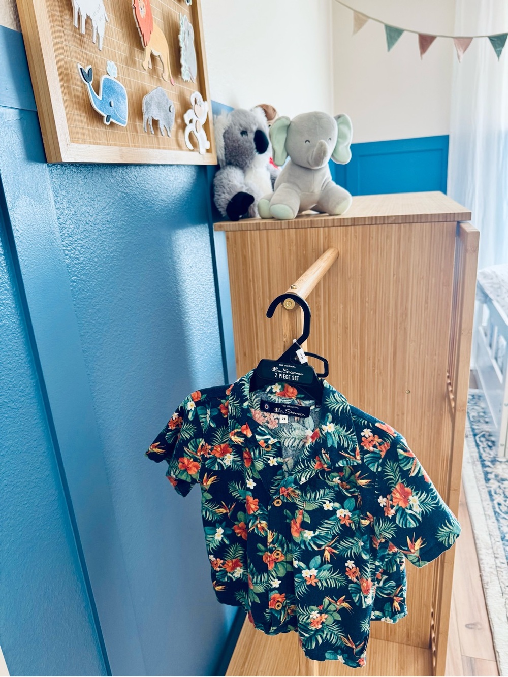 Tropical Hawaiian Button-Up Shirt-Shorts